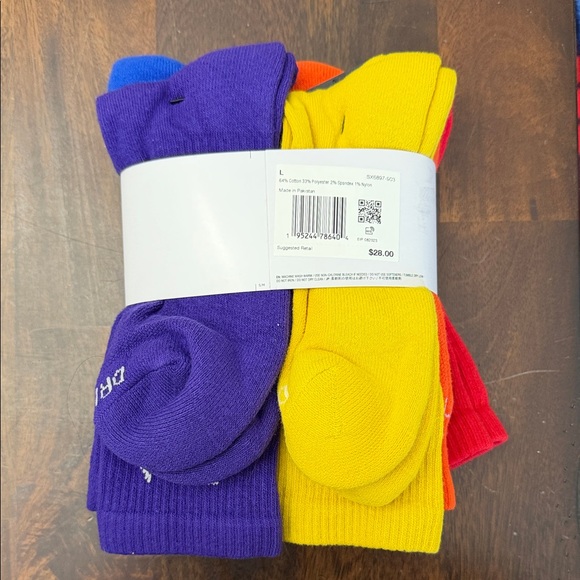 Nike Everyday Plus Men's Athletic Socks - Skittles Pack - Picture 2 of 3